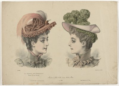 Le Journal des Modistes, 1-11-1892, nr. 1916: Modes de Julia Coll (...) af Anonymous
