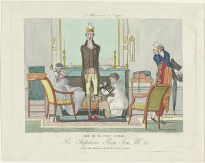 Le Supreme Bon Ton, The 8 Degree Thermometer, 1800-1815, nr. 20: Ja, det er koldt. af Anonymous
