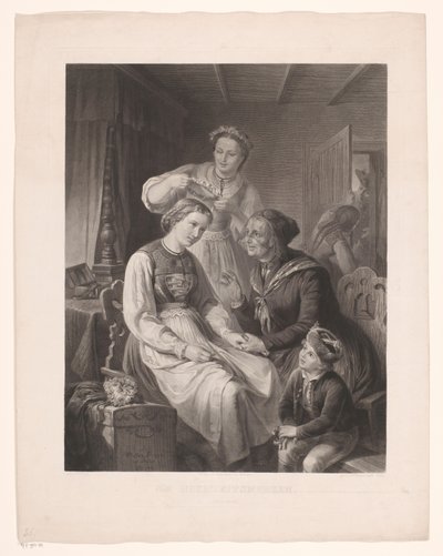 Le Suprême Bon Ton, 1800-1815, nr. 21: Eleganten hos sin smed af Anonymous
