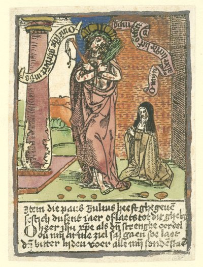 Man of Sorrows med Saint Brigitta af Anonymous