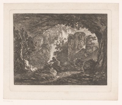 Mand flygter fra slange Tryk efter malerier af Ignace Duvivier (serietitel) Differens Sujets graves et dessinés af Ignace du Vivier: d