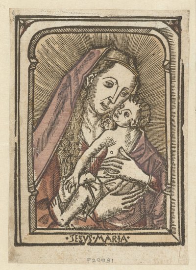 Maria mødte venlig Jesus Maria (titel på objekt) af Anonymous