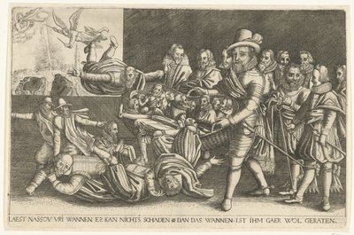 Maurits adskiller hveden fra avnerne, 1618 af Anonymous