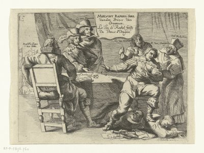 Mislykket spil på Schenkenschans, 1635-1636 Mislykket Raphael Game Van den Prince van Oragnien / Le Jeu de Raphel mislykkedes Du Prince d