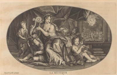 Musik Musik (titel på objekt) Cabinet of Fine Arts, eller Samling af de smukkeste tryk, indgraveret efter de originale malerier (...) (serietitel) af Anonymous
