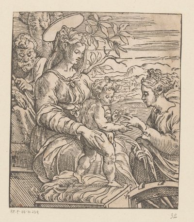 Saint Catherines mystiske ægteskab af Anonymous