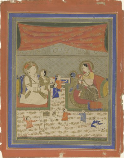 Nanda og Yasoda mødte Krishna og Balarama af Anonymous