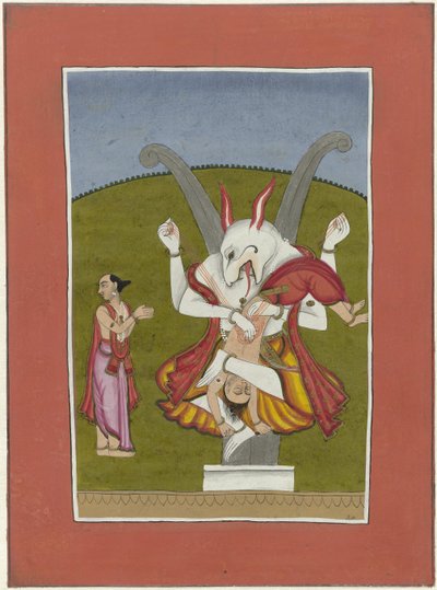 Narasimha (inkarnation af Vishnu som mand-løve) Avatars of Vishnu (serietitel) af Anonymous
