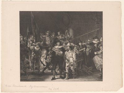 Officerer og andre bevæbnede mænd fra distrikt II i Amsterdam ledet af kaptajn Frans Banninck Cocq og løjtnant Willem van Ruytenburch, kendt som 