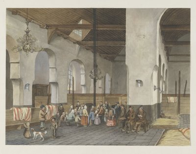 Modtagelse af Veenendaler i Geertekerk i Utrecht, 1855 af Anonymous