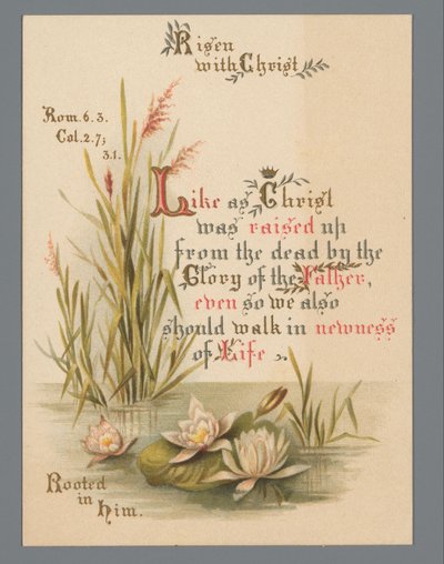 Påskekort for 1883 af Anonymous