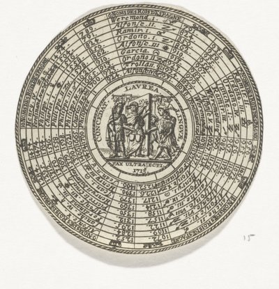 Medalje med emblem og navne på spanske konger af Anonymous