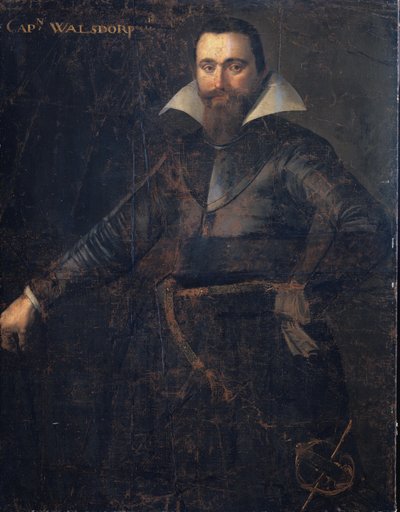 Portræt af Bartholomeus Andrio Walsdorffer, kaptajn for et schweizisk kompagni til at fordele Friesland, død ved Bergen-op-Zoom af Anonymous