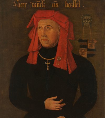 Portræt af Frank van Borselen, Lord of Sint Maartensdijk og Stadtholder af Holland, fjerde mand af Jacoba af Bayern, grevinde af Holland og Zeeland (Jacqueline, grevinde af Hainaut) af Anonymous