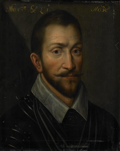Portræt af François de la Noue, Lord of Teligny, med tilnavnet Bras de Fer og Bayard Huguenot af Anonymous