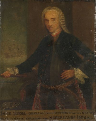 Portræt af Jacob Mossel, generalguvernør for det hollandske ostindiske kompagni af Anonymous