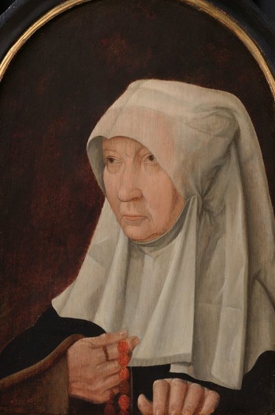 Portræt af Jacomina Claesdr van Ruyven (død 1509), kone til Arent Franckensz van der Meer af Anonymous