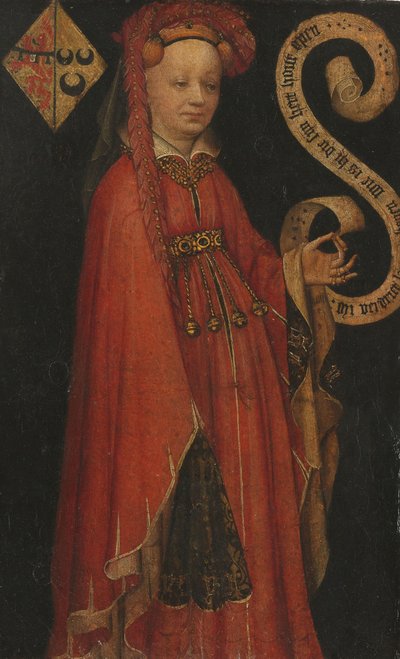 Portræt af Lysbeth van Duvenvoorde Portræt af Lysbeth van Duvenvoirde (?-1472) af Anonymous