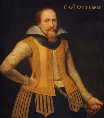 Portræt af Otto Brahe, kaptajn for et kompagni af danskere til opdeling af Sjælland, trådt i tjeneste i Brandenburg i 1610 af Anonymous