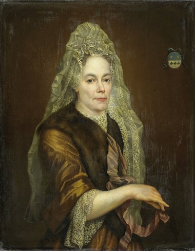 Portræt af Petronella Kettingh (1632-1707), hustru til Diederik van Hogendorp af Anonymous