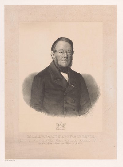 Portræt af Ludolph Anne Jan Wilt Sloet van de Beele af Anonymous