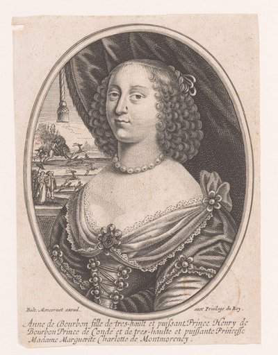 Portræt af Anna Genoveva af Bourbon-Condé af Anonymous