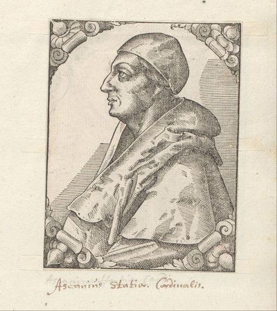 Portret af Ascanio Sforza af Anonymous