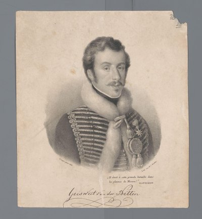 Portræt af Cornelius Anthonius Geisweit van der Netten af Anonymous