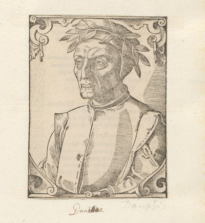 Portret af Dante Alighieri af Anonymous