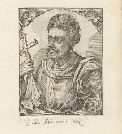 Portræt af Dawit II, kejser af Abessinien af Anonymous
