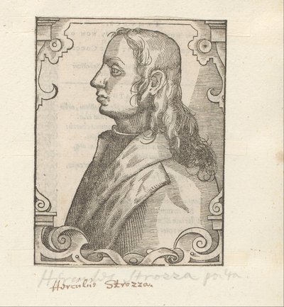 Portret af Ercole Strozzi af Anonymous