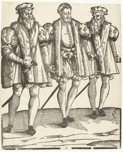 Portræt af Gaspard, Francois og Odet de Coligny af Anonymous