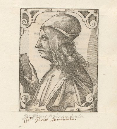 Portret af Giovanni Pico della Mirandola af Anonymous