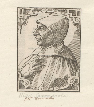 Portret af Girolamo Savonarola af Anonymous