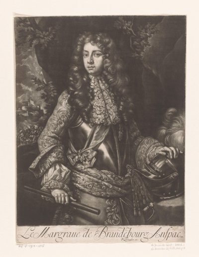 Portræt af Johan Frederik af Brandenburg-Ansbach Le Margraue de Brandebourg Anspac (titel på objektet) af Anonymous
