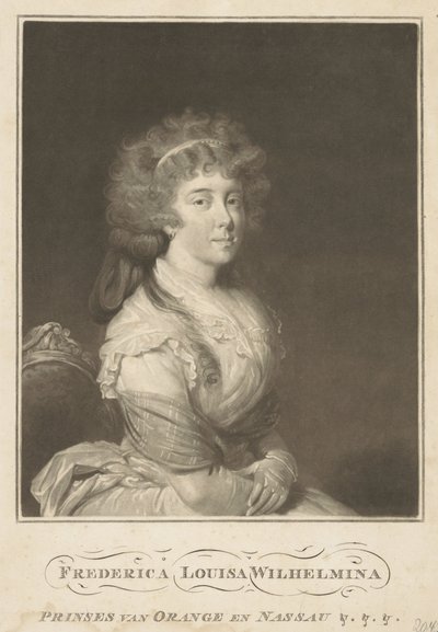 Portræt af Louise, prinsesse af Orange-Nassau af Anonymous