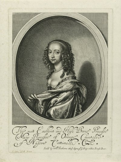 Portræt af Maria Henrietta Stuart af Anonymous