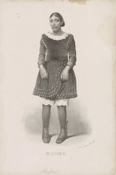 Portret van Máximo, 1857 Maximo (titel på objekt) af Anonymous