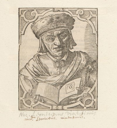 Portret af Niccolò Leoniceno af Anonymous