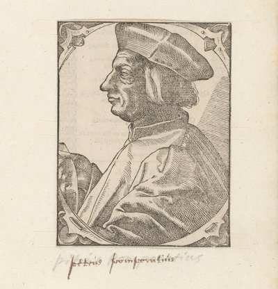 Portret af Pietro Pomponazzi af Anonymous