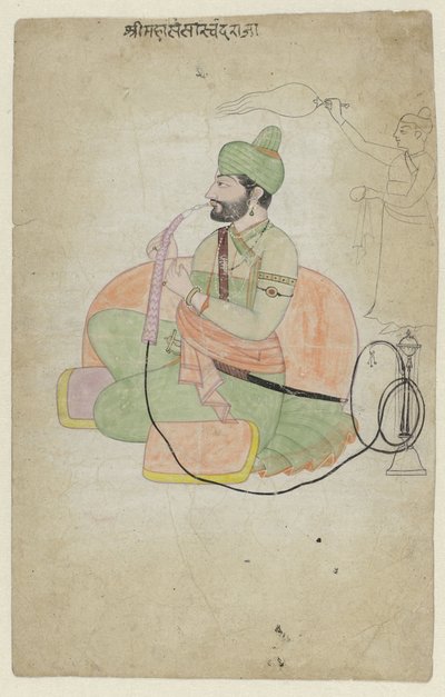 Portret van Sansar Chand, posthum af Anonymous