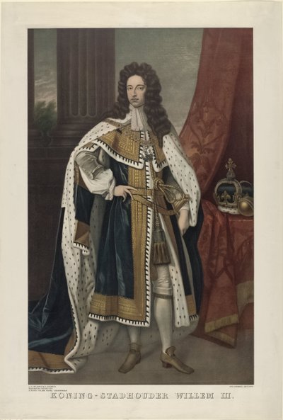 Portræt af William III, Prins af Orange Historiske portrætter (serietitel) af Anonymous