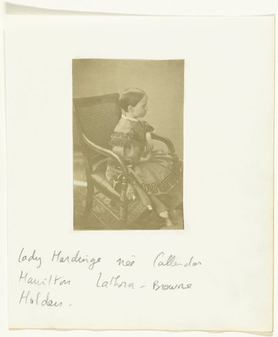 Portræt af en pige, omtalt som Lady Hardinge født Callender Hamilton Lathorn-Browne Holden af Anonymous