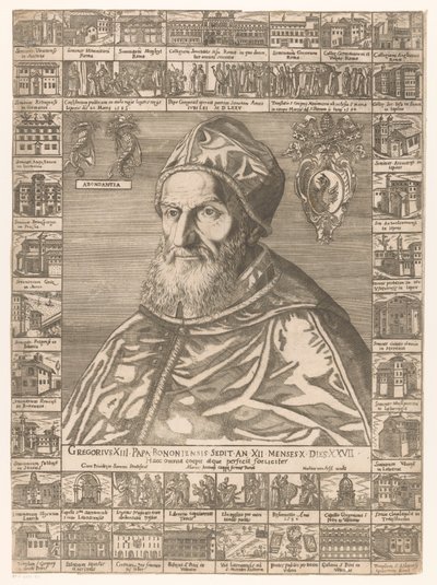 Portret van paus Gregorius XIII af Anonymous