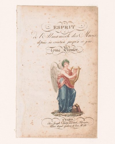 Poesi Titelside for: René de Chazet, L
