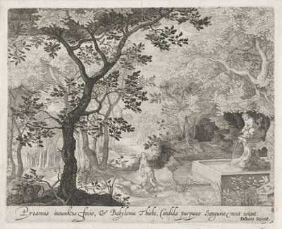 Pyramus og Thisbe Scener fra Ovids Metamorphoses (serietitel) af Anonymous