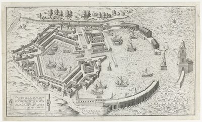 Rekonstruktion van de antique haven van Ostia Mirror of Roman Magnificence (serietitel) af Anonymous