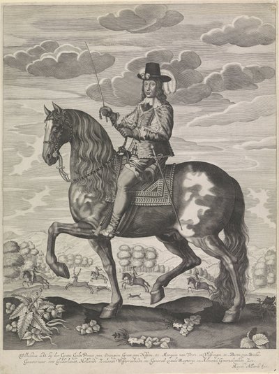 Ridesportræt af William II, Prins af Orange af Anonymous