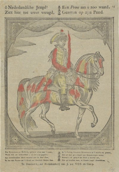 Ridesportræt af William V, Prins af Orange-Nassau af Anonymous
