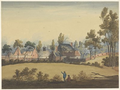 Hougoumont ruiner Syv plader af Waterloo og dens omgivelser (serietitel) af Anonymous
